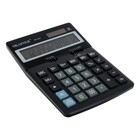 Калькулятор настольный средний, 12-разрядный, SKAINER SK-500, 2 питание, 2 память, 123 x 171 x 31 мм, черный - Фото 3