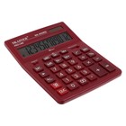 Калькулятор настольный большой, 12-разрядный, SKAINER SK-555RD, 2 питание, 2 память, 155 x 205 x 35 мм, красный - Фото 3