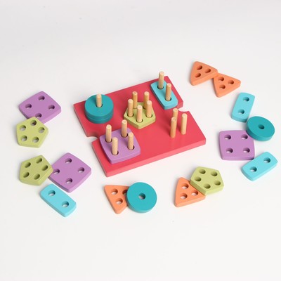 Детская развивающая пирамидка, 16 × 14 × 6 см