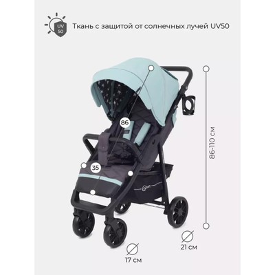 Коляска прогулочная Rant Vega Star RA057, цвет ocean green