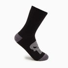Носки "The Punisher", цвет черный/серый, размер 23 - фото 9771251