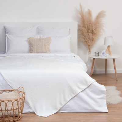 Плед «Этель», 130×175 см, белый