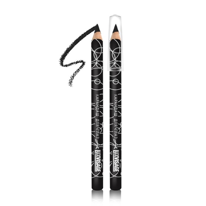 Карандаш для области вокруг глаз Luxvisage, тон 01 черный - Фото 1