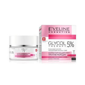 Крем для лица Eveline Glycol Therapy Корректирующий против морщин для всех типов кожи, 50 мл