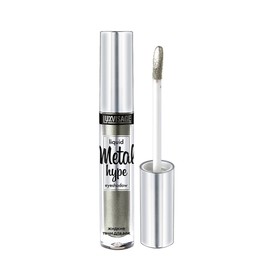 

Тени для век жидкие Luxvisage Metal hype с эффектом сияния, тон 18 сияющий нефрит