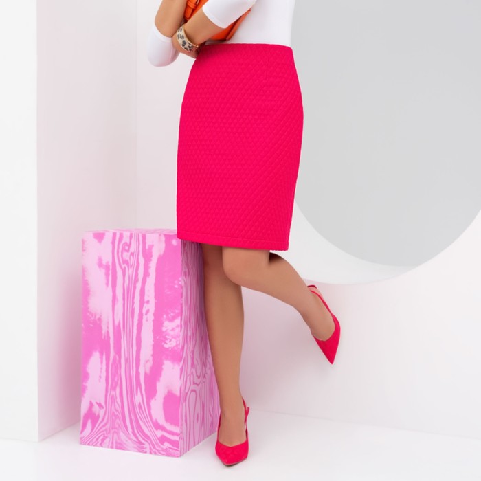 Юбка женская Charutti «Жизнь с яркого листа. Смелая фуксия», размер 52 54491