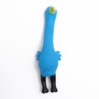 Игрушка пищащая "Фламинго" для собак, 22,5 см, голубая - Фото 2