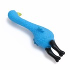 Игрушка пищащая "Фламинго" для собак, 22,5 см, голубая - Фото 3