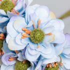 Цветы для декорирования "Эустома голубая" 1 букет=6 цветов 11 см 7488759