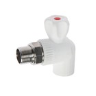 Кран шаровой для радиатора ZEIN engr, полипропиленовый, угловой, d=25 мм × 3/4" - Фото 2