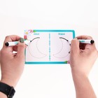 Нейропсихологический набор пиши-стирай «Рисуй двумя руками. Шаг 1», 20 карт, Маша и Медведь - Фото 3