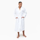 Халат махровый мужской "Putin team" белый, 48 размер (S) 7810948