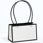 Сумка для цветов Белая влагостойкая, 22×10.5×13.5 см - Фото 2