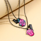 Кулоны парные подвески «Ненавижу тебя» - фото 24454793