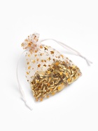 Мешочек подарочный «Звёздочки», 10×12 см, белый с золотом - Фото 4