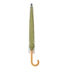Зонт - трость полуавтоматический «Пастель», 16 спиц, R = 52/60 см, D = 120 см, цвет зелёный - фото 11954119