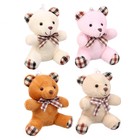 Брелок детский «Мишка в клеточку», мягкая игрушка, цвет МИКС - Фото 4