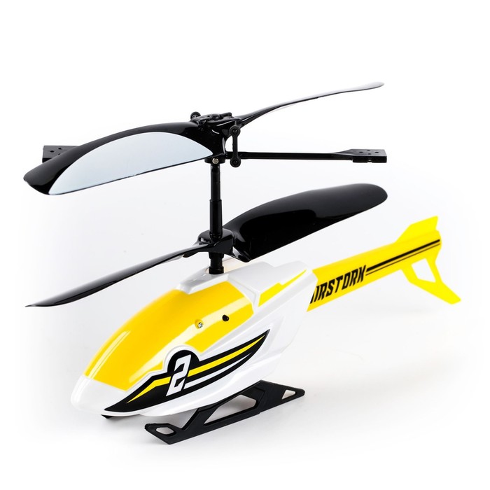 Вертолёт на радиоуправлении Flybotic Air Stork, двухканальный, цвет жёлтый - Фото 1