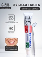 Зубная паста «Весна», антибактериальная, для всей семьи, 90 г - Фото 1