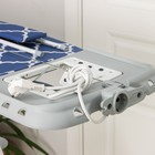 Доска гладильная Haushalt. Scandinavian, 123.5×46 см, синяя - Фото 12