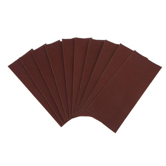 Шкурка шлифовальная в листах ТУНДРА, на бумажной основе водост., 115×280, Р60, 10 шт.