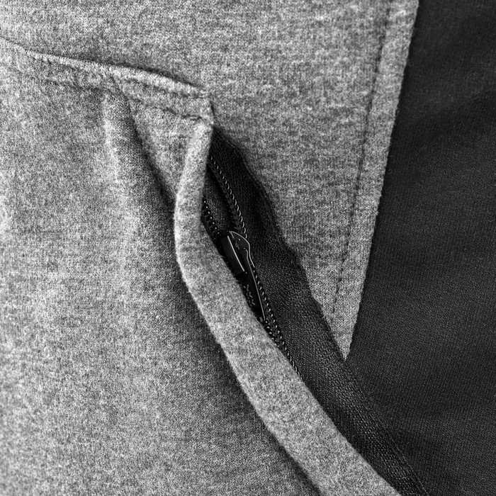 Текстильная кофта с капюшоном MOTEQ Perk, мужская, размер XL, серая, чёрная - фото 1908916966
