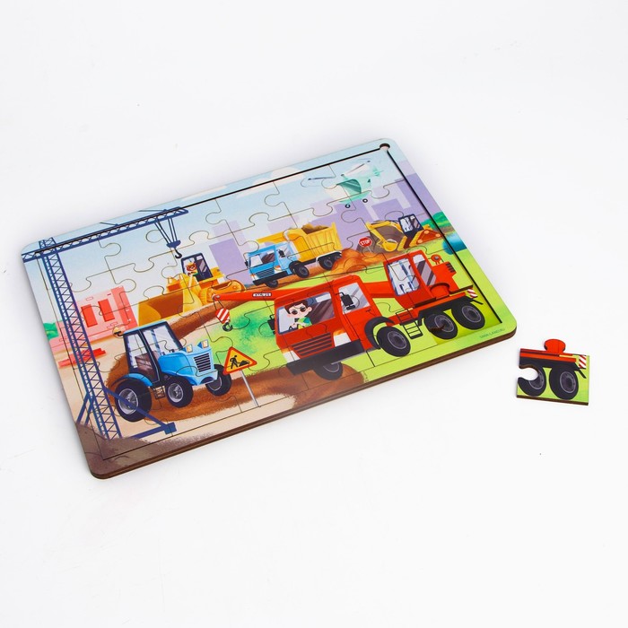 Пазл «Стройка» с подсказкой 54513