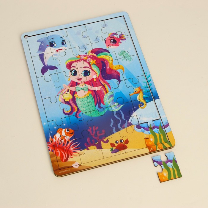 Пазл «Русалочка» с подсказкой 54517