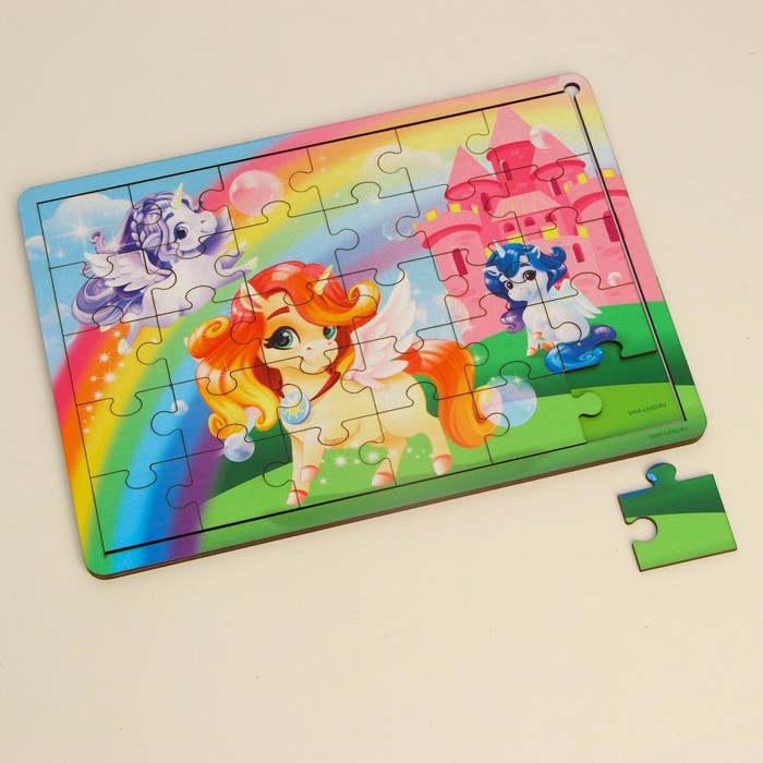 Пазл «Любимые лошадки» с подсказкой 54518