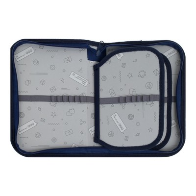 Пенал школьный, 3 секции, 14×21×4 см «Милый котик»