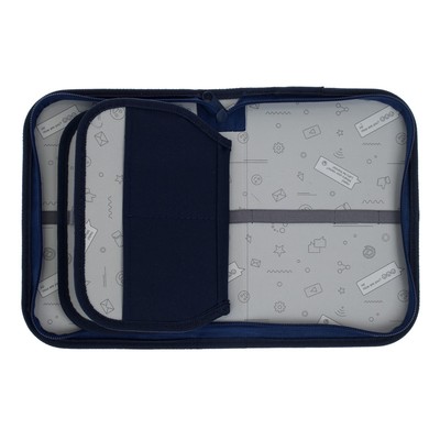 Пенал школьный, 3 секции, 14×21×4 см «Милый котик»