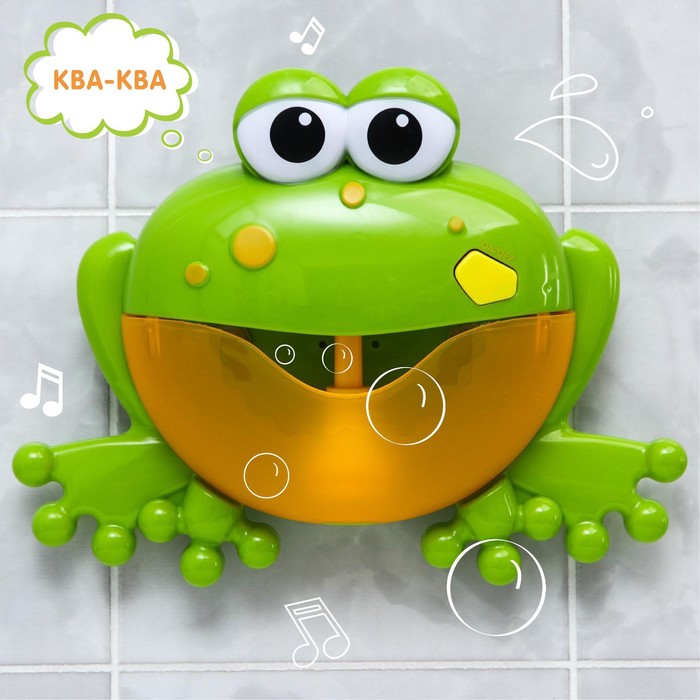 УЦЕНКА Игрушка для игры в ванне «Лягушка», пузыри, на присоске - Фото 1