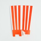 Упаковка для попкорна, красные полосы, 6,5 х 8,7 х 17,4 см - Фото 3