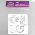 Трафарет для татуировки "Ящерица, дракон" 15х15 см - Фото 3