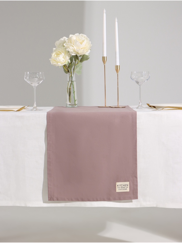 Дорожка на стол Этель Kitchen 40×150 ±5 см, сиреневый, 100% хлопок, саржа 220 г/м² - Фото 1