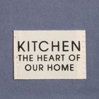 Полотенце кухонное «Этель» Kitchen, 40×73 см, синее, хлопок 100%, саржа 220 г/м² - Фото 3