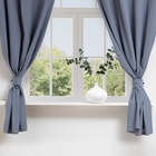 Шторы для кухни для кухни с подхватами «Этель» Kitchen, 150×180 см, комплект - 2 шт., синие - Фото 2