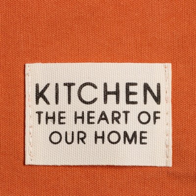 Полотенце кухонное «Этель» Kitchen, 40×73 см, хлопок 100%, саржа 220 г/м², оранжевое
