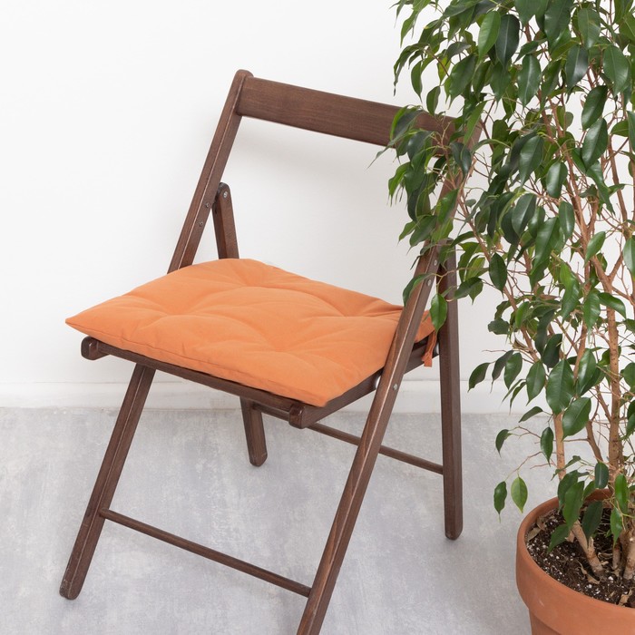 Сидушка на стул Этель Kitchen 42х42 см, цвет оранжевый, 100% хлопок, саржа 220 г/м2 - Фото 1