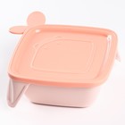 Детская тарелка Lalababy Play with Me Birdie с мягкой крышкой, цвет розовый - фото 23931194