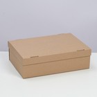 Коробка складная, крышка-дно, бурая, 30 х 20 х 9 см - фото 318906305