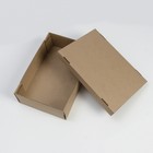 Коробка складная, крышка-дно, бурая, 30 х 20 х 9 см - Фото 3