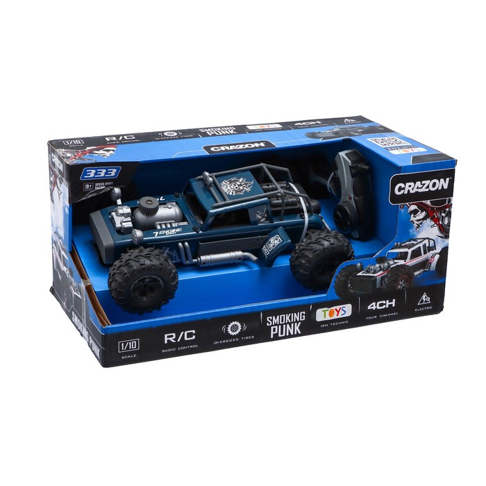 Джип радиоуправляемый «Багги», 4WD, полный привод, работает от аккумулятора, цвет синий 54525