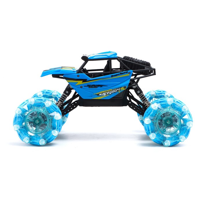 Джип радиоуправляемый «Триал», управление жестами, гиропульт, 4WD, работает от аккумулятора, цвет синий 54530