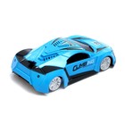 Антигравитационная машинка Wall, радиоуправление, аккумулятор, ездит по стенам, свет, цвет синий - фото 24454798