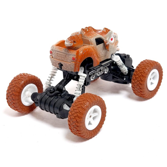 Джип радиоуправляемый «Дино», масштаб 1:22, работает от аккумулятора, цвет коричневый 54536