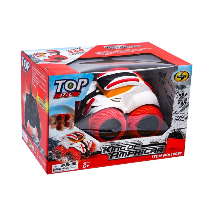 Джип-амфибия радиоуправляемый «Король двух стихий», работает от батареек, цвет белый 54537