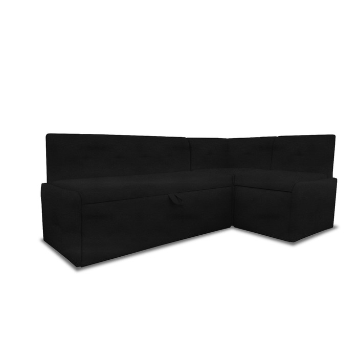 Кухонный уголок «Вена», без стола, 1960×780×1160 мм, искусственная кожа marvel, цвет black - Фото 1