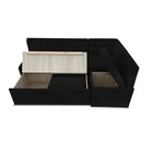 Кухонный уголок «Вена», без стола, 1960×780×1160 мм, искусственная кожа marvel, цвет black - Фото 4