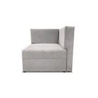 Диван модульный прямой «Бергамо», велюр dream, цвет bone/stone - Фото 2